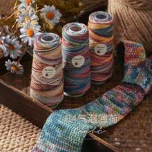 3 Stücke/150g luxuriöses Baumwollgarn in Mehrfarben, weich & hautfreundlich, geeignet für DIY Häkeln und Stricken