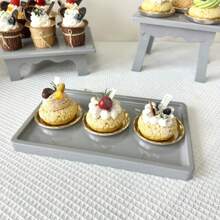 1 Piece.Rectangular Decorative Plastic Cupcake Stands For Wedding And Birthday Decorations Pink Holiday Decorations For Parties