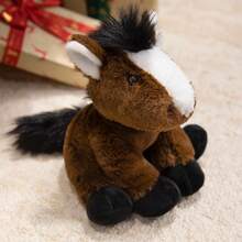 丛林动物毛绒玩具 - 柔软的填充动物（狮子、考拉、大象、浣熊、熊）适合儿童和幼儿，9 英寸可爱野生动物毛绒玩具，婴儿洗澡礼物和育儿室装饰，圣诞装饰 - 彩色 - 查看 18