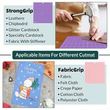 优质 6 件套 12x12 英寸雕刻机切割垫，具有 4 种粘度 - 高精度防滑垫，适用于激光雕刻、乙烯基切割和工艺品 - 耐用、自愈表面，保护工作台 - 网状粘合防滑切割垫，适用于工艺品、绗缝、缝纫、剪贴簿和所有艺术，非常适合 DIY 工艺品和纸雕，保护您的工作表面 - 綠色 - 查看 5