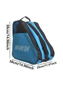 1 pezzo - Borsa per pattinaggio, con cinturino regolabile alla spalla, grande capacità, borsa per riporre in modo traspirante, per pattini a rotelle, accessori per pattinaggio in linea, borsa portatile per riporre gli accessori 'auto