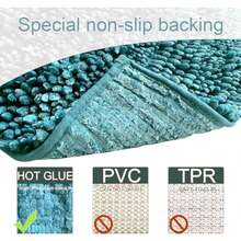 Bathroom Rug Bath Mat Dark Teal Set Of 2 Piece Non Slip Super Absorben - 1 - View 6