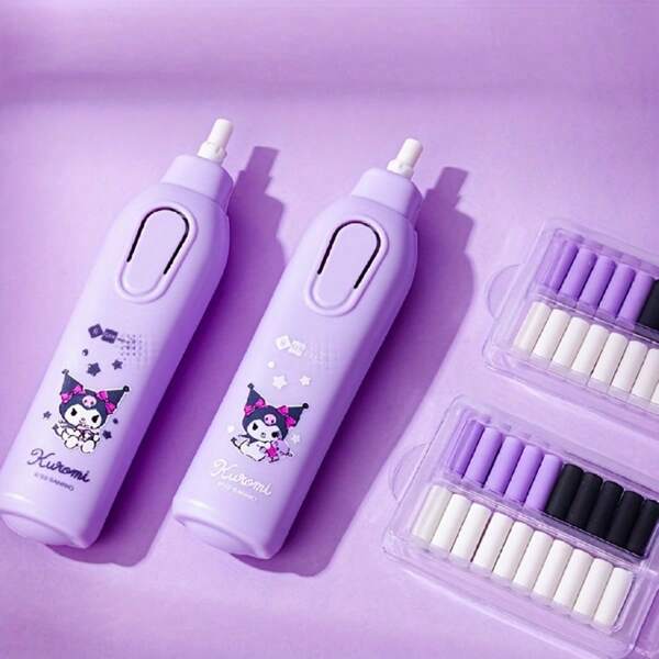 Sanrio 1pc Sanrio Electric Rotating Eraser, Effortless & Clean Eraser For Students