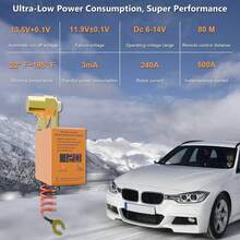 2025Remote Battery Disconnect Switch 12v, 240A, DZSSCY Upgrade Smart Voltage Car Kill Switch Anti-Theft, Prevent Battery Drain, Remote Battery Kill Switch For Car, Truck, RV (Digital Display) - Smart Voltage Flat Installation Version - View 9