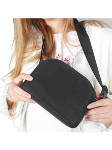 1 件运动休闲风格防水材料女士腰包男士腰包多功能斜挎包可容纳眼镜、手机、钥匙、钱包 - 彩色 - 查看 8