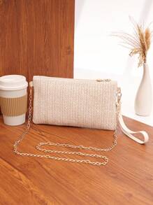 New Spring/Summer Women Straw Crossbody Bag, Versatile Unique Casual Shoulder Bag