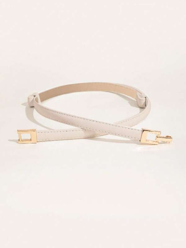 1pc Fashionable Minimalist Adjustable Elastic Buckle Belt