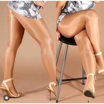 70d Meias Femininas De Cetim Brilhante Em 3 Cores Meia Calça Anti Celulite