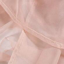 2 Panels Solid Color Blush Pink Sheer Curtains Elegant Rod Pocket Window Voile Panels Drapes For Bedroom Living Room (52X54 Inches) - 彩色 - 查看 7