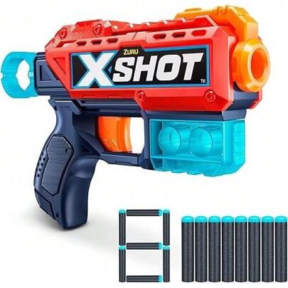 COLORBABY X-Shot - Pistola kickback Excel maximo alcance 27metros juguete de pistola original calidad de confianza +8años