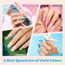Beetles Gel Nail Polish Kit With U V Light 97Pcs Travel Holiday 45 Colors Gel Polish Set With Nail Stamp Nail Tips Base Top Coat All Season Gel Polish Starter Kit Gift For Women - 0-100 Colors Gel Nail Polish - 查看 2
