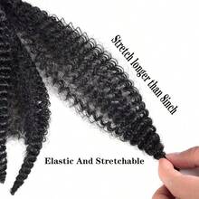 1Pack Marley Hair Braiding Hair For Twists 8Inch Short Afro Kinky Twist Crochet Braids Synthetic Fiber Hair Extensions For Women 1B# 01 - 1B - View 3
