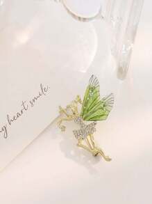 1pc Enamel Butterfly Brooch, Elegant Fashion Accessory For Women, Suitable For Jackets, Sweaters Backpack For School