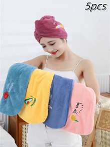 1-6pcs Ultra Absorbent Quick Dry Soft & Skin-Friendly Hair Drying Towel, Unisex Hair Cap With Button, Efficient Hair Drying, No Shedding, No Odor, Women's Favorite, Holiday Gift Hair Bonnet