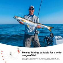 0506 Pcs 2-Arm Fishing Leaders With Swivels - Stainless Steel & Nylon Wire Leaders For Saltwater & Freshwater Fishing-1 - 1 - View 5
