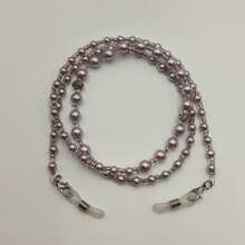1 Stück elegante Brillenkette mit ABS-Perlen und Strass, geeignet für den täglichen Gebrauch