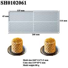 Almohadillas de silicona en de panal para manualidades de azúcar, tapete de encaje para pasteles, herramientas de decoración de postres de chocolate, moldes para fondant - SH0101603 - Ver 9