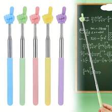 1pc Extendable Teacher Pointers, Extendable Index Finger Sticks (Random Color), Mini Extendable Classroom Pointers And Supplies Suitable For Office, Primary School, And Preschool Teachers, Perfect Holiday Gifts, Back To School Gifts,Teacher Supplies - Multicolor - View 1