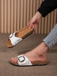 Summer New Fashionable Outdoor Waterproof Sports Soft Bottom Comfortable Breathable Anti-Odor Casual Slippers - Silver - View 1