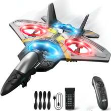 2025 遥控 V17 战斗机滑翔机，EPP 泡沫电动遥控飞机玩具，生日、圣诞节、万圣节、儿童节、复活节礼物