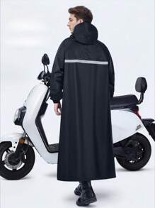 Hochwertiger modischer Regenmantel, verdickter Regenmantel, ganzkörper Regenmantel, wasserdicht und windabweisend Regenjacke für Herren und Damen, multifunktionaler Regenponcho für Outdoor-Aktivitäten wie Radfahren, Reisen, Klettern, wasserdichter Regenmantel in Große Größen, schwarzer Regenmantel, Regenumhang für Erwachsene, Mode-Regenmäntel für Outdoor-Einsatz