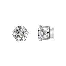 5mm-8mm Stainless Steel Cubic Zirconia Magnetic Earrings, Unisex, Made Of Stainless Steel And Cubic Zirconia - Multicolor - View 15