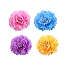 2PCS/1pc Rose Flower Hair Clip Women Rose Flower Hair Accessories Wedding Hair Clip Flamenco Dancer (Red) Valentine's Day Valentines Hair Combs Combs For Hair Side Comb, School Stuff, Head Accessories