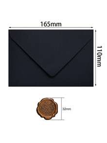 100/50/20/10个空白牛皮纸信封，经典婚礼礼品盒，生日派对，贺卡，办公信封，婚礼请柬，学校用品，返校 - 彩色 - 查看 6