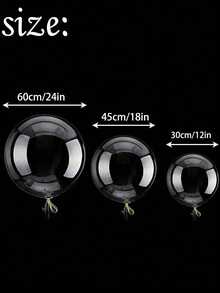 1 قطعة كرة شفافة شخصية 2025، بالونات عيد ميلاد سعيد شخصية، هدايا بالونات بوبو، تخصيص كامل باللون الشخصي، خيارات متعددة للحجم، بدون ترتر، مناسبة لحفلات الأعياد والأعراس وديكور الحفلات وأركان التصوير الفوتوغرافي والديكور الجوي وأنشطة الفن للأطفال - شفاف 2 - مشاهدة 8