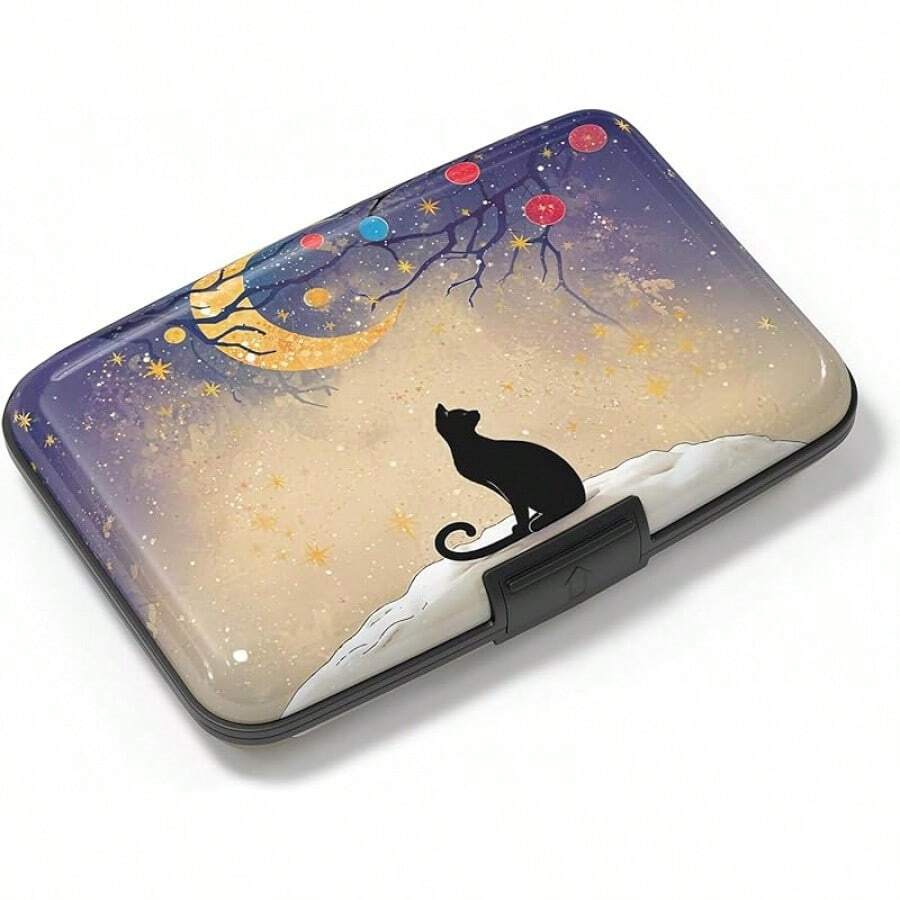 RFID Blocking Mini Aluminum Card Holder Wallet For Women - 月光貓 - 查看 1