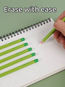 6支/盒橡胶铅笔，创意文具儿童橡皮擦，精确擦除，适合儿童日常学习、艺术和绘画学校用品，返校