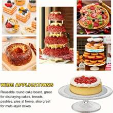 4 Stück/8 Stück Tortenträger, runde Tortenboden aus Papier und Folie, Größen 6", 8", 10", 12", für Backen, Tortendekorationen, Feste, Geburtstage, Partys, Küche, Restaurants, Hochzeiten, Abschlussfeiern, Baby-Partys, Weihnachten, Halloween, Lehrertag, Erntedankfest, Schulbeginn (Gold & Silber)