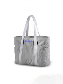 1pc Personalized Embroidered Yoga Bag For Women, Multifunctional Travel Bag, Fashion Versatile Shoulder Bag, Dry & Wet Separation Gym Bag With Large Capacity Yoga Mat Storage, Luggage Bag For Business Trip, Travel, Embroidered Monogram Bag, Multifunctional Portable Handbag Carry-On, Great Gift For Family, Friends, Mothers, Suitable For Daily Use, Business Trip, Fitness, Can Be Used As Mother's Day, Valentine's Day, Nurse's Day, Christmas, Birthday Personalized Gift