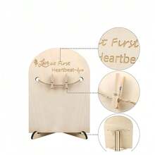 1pc Wooden Ultrasound Photo Frame For Pregnancy Announcement Or Baby Birth Decoration - Multicolor - View 6