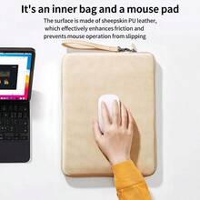 Husă laptop 13-13,3 inch compatibilă cu Macbook Air 13/Pro 13 inch - husă de protecție Macbook, husă de transport pentru tabletă pentru laptop, Chromebook, husă pentru computer Asus - Caisă - Vizualizare 6