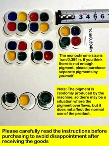 10pcs DIY Watercolor Painting Board - Creative Drawing Set, Includes 4 Colors Mini Watercolor Paints