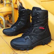 Men's High-Top Outdoor Camping Hiking Boots, Breathable Casual Comfortable Hiking Shoes