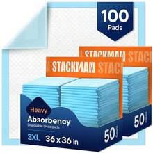 Chucks Pads Disposable [100-Pack] Adult Incontinence Underpads 36"X 36" Extra Large Absorbent Fluff Protective Bed Pads, Toddler Mattress Pads - Pee Pads For Kids & Adults - Dog & Puppy Training Pads - Multicolor - View 1