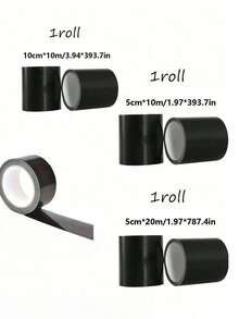 1 Roll 10M High Viscosity Black Cloth Duct Tape For Cushion Repair, Leather Seat/Sofa Leak Repair, Leather Wear-Resistant Repair Tape, Sofa Repair Patch, Motorcycle/Car Seat Self-Adhesive Leather Patch, Strong Adhesive Tape, Suitable For Hotel/Restaurant/Office/Commercial, Essential For Christmas - Black - View 8