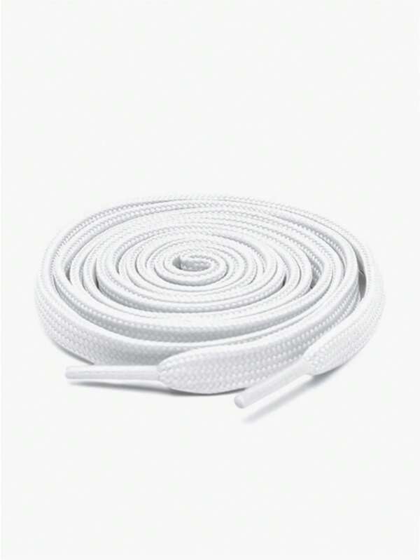 1 Pair Of Solid Color Double-Layer Versatile Shoelaces Suitable For Sports Shoes, Flat Shoes, And White Shoes 1 Pair Of Solid Color Double-Layer Versatile Shoelaces Suitable For Sports Shoes, Flat Shoes, And White Shoes