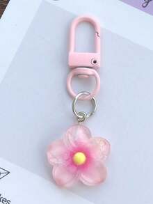 Transparenter bunter Lotus Blumen Schlüsselanhänger, Accessoires für Frauen und Studenten, Kopfhörertasche, Autodekor, Halloween bunte kleine Blumen Schlüsselanhänger, süße Schlüsselanhänger Anhänger, Taschenzubehör, Kopfhörer Dekorationen - Verschiedenfarbig - Übersicht 10