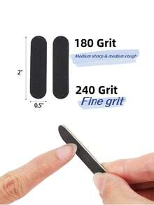 5/10/100/200/500/1000片装木质指甲锉，双面多功能角质层推，美甲修脚工具，卸甲工具，美甲工具，返校季，指甲护理，美甲工具（适用于美甲贴纸） - 彩色 - 查看 10