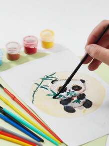 12pcs Candy Colored Children's Paintbrush Oil Painting Pen Set Plastic Rod, Art Painting Watercolor Painting Brush Oil Painting Pen Set, Phomemo 12 Pack Children's Paintbrush, Non Shedding Furry And Paintbrush, Specifications: 12PCS/4PCS/2PCS, Washable Acrylic Paint Set For Preschool Children, Toddler Painting Brush Set, Very Suitable As A School Gift For Children