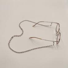 1 Stück elegante Brillenkette mit ABS-Perlen und Strass, geeignet für den täglichen Gebrauch