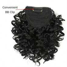 Curly Bangs For  Short Afro Kinky Curly Bangs Clip In Bangs 1Bsingle Bangs 01 - XB-black - View 5