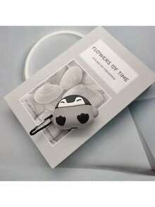 1pc Cute Penguin Cartoon Blue Tooth Earphone Soft Protective Case Cover - Dark Grey - View 11