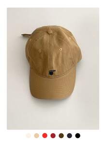 1 pieza Gorra estilo snapback minimalista suave con corona, sombrero de sol casual unisex para exterior, rostro pequeño, primavera/verano