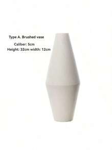 1pc Ceramic European Vase, Plain Vase, Simple Brushed Vase, Home Soft Decoration, Home Vase Decoration, Home Single Products