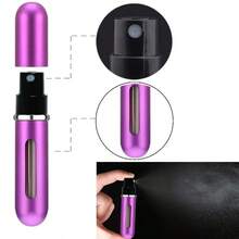 0.41 Oz Reusable Mini Perfume Spray Bottle, Portable Refillable Cosmetic Travel Dispenser - 金色 - 查看 8