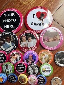 1/3/5/10/30/50/100/500pcs, Custom Your Design Button Badge Pin Custom Text/ Logo/ Photo Button Pin Badge, Personalized Text Badge, Custom Brooch Pins Personalized Backpack Button Accessories Custom Bag - Multicolor - View 9